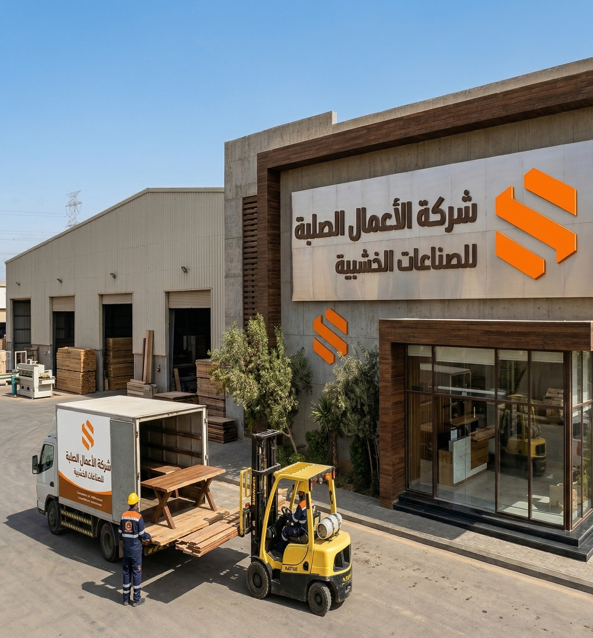 واجهة منشأة شركة الاعمال الصلبة للصناعات الخشبية